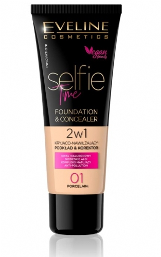 Eveline Maquillaje Selfie Time nº1 Porcelain 30ml
