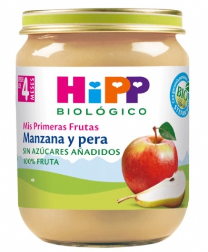HiPP Tarrito Manzana y pera BIO +4m 125g