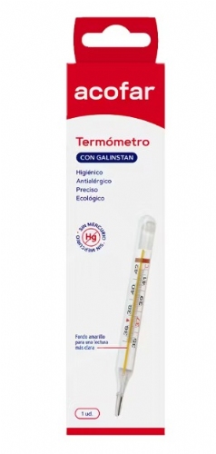 AcofarTermómetro con galinstan (1 unidad)