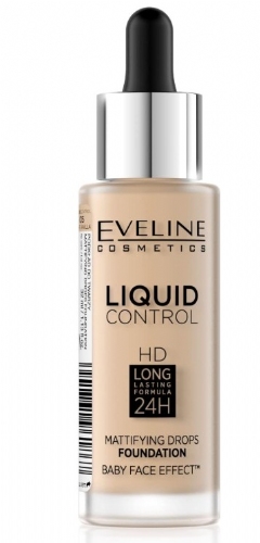 Eveline Maquillaje Matificante Liquid Control HD Mat 015 Beige Vainilla 32ml