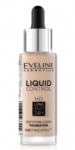 Eveline Maquillaje Matificante Liquid Control HD Mat 010 beige Ligero 32ml