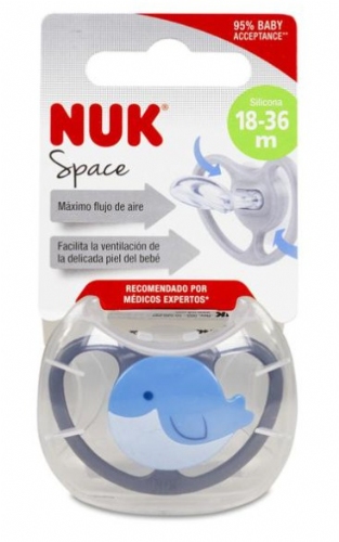 NUK Chupete silicona space 18-36 meses 1ud