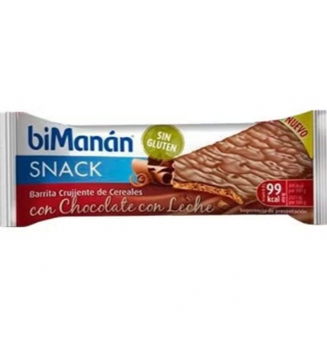 biManán Snack chocolate con leche 20g
