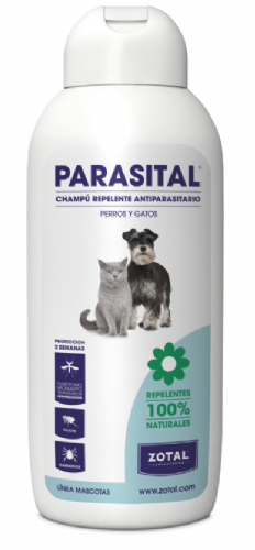 Parasital champú natural repelente perros y gatos (400 ml)