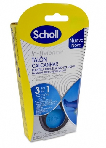 Scholl In-Balance Plantillas Tobillo y talón Talla S (1 par)
