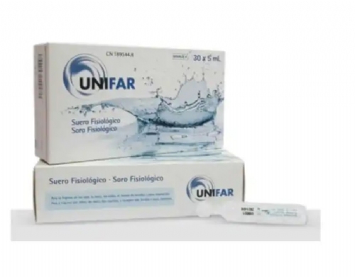 Unifar suero fisiológico (30 unidades monodosis x 5 ml)