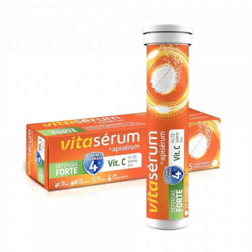 Vitaserum by apiserum defensas forte (15 comprimidos efervescentes)