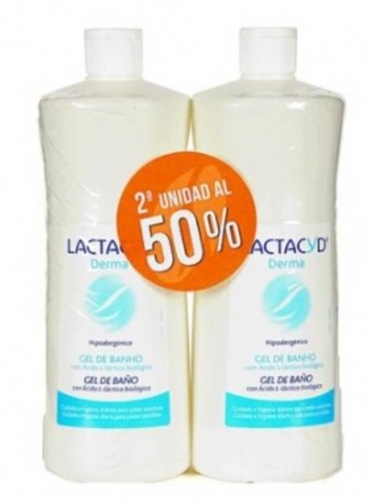 Lactacyd Derma Pack DUPLO Gel de Baño 1L x 2ud