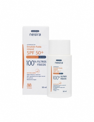 Acofarma Nesira Emulsión fluida Solar mineral SPF50+ (50 ml)