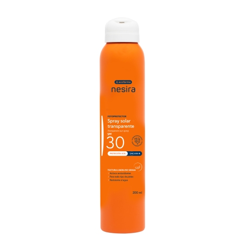 Acofarma Nesira Spray Solar SPF30 transparente (200 ml)