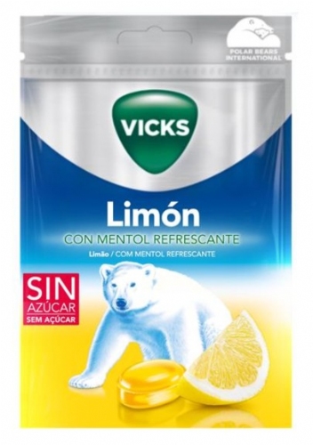 Vicks Limón Caramelo duro con mentol 72 g