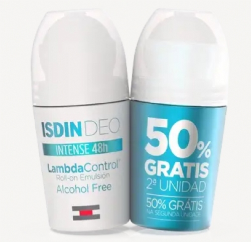 Isdin Lambda Control DUPLO Desodorante Roll-On Emulsión Sin Alcohol 2 x 50ml