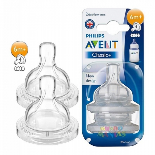 Avent tetina flujo rapido +6m