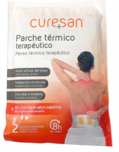 Curesan parche termico terapeutico (2 parches + 1 cinturon)