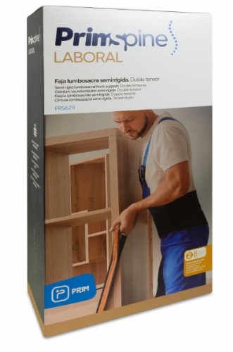 Prim Faja Laboral Lumbosacra Semirrígida Talla M color negro (1 ud)