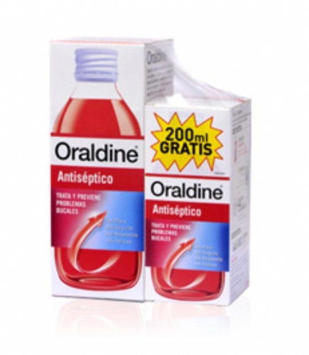 Oraldine Antiséptico Pack envase 400 ml + 1 envase 200 ml