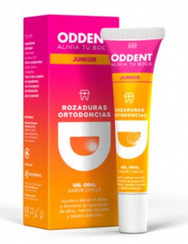 Oddent gel oral junior (1 tubo 15 ml sabor chicle)