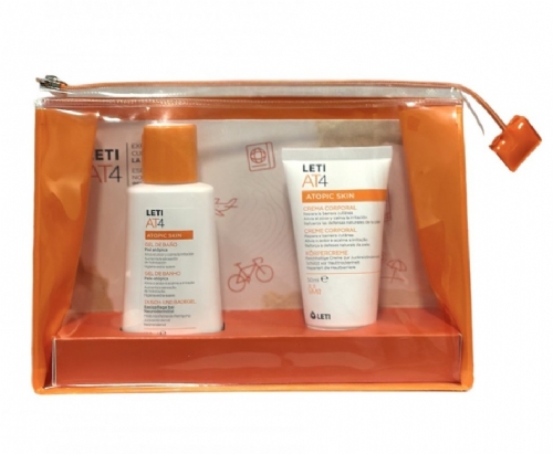 Leti Neceser Viaje + Gel baño 100ml + Crema 50ml