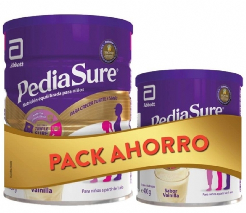 Pack Ahorro Pediasure Vainilla 850g + 400g GRATIS