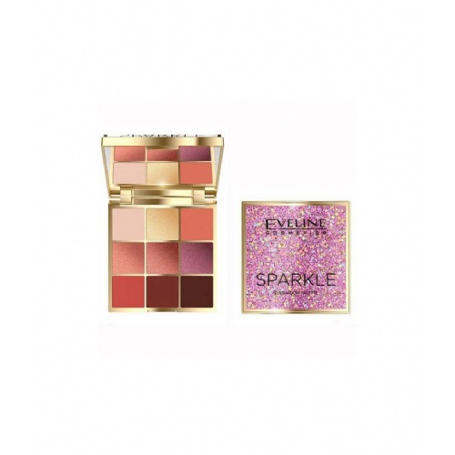 Eveline Paleta de sombras 9 colores Sparkle