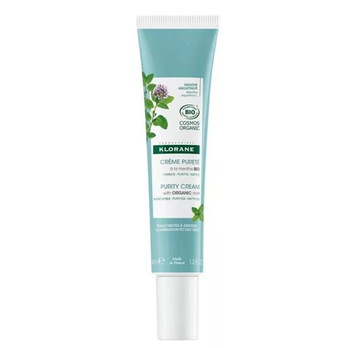Klorane crema purificante a la menta bio (1 envase 40 ml)