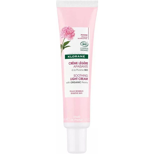 Klorane crema ligera calmante a la peonia bio (1 envase 40 ml)