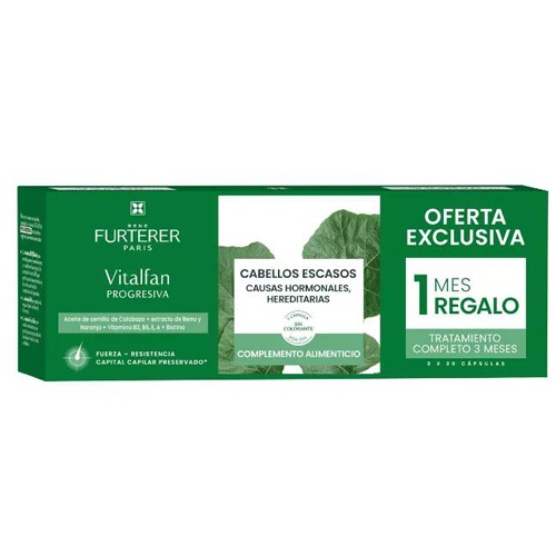 René Furterer Vitalfan Anticaída progresiva (3 envases x 30 cápsulas)