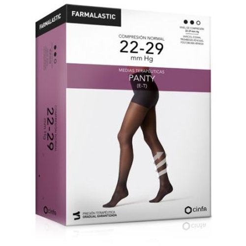 Panty (e-t) compresion normal - farmalastic (1 unidad talla pequeña color beige)
