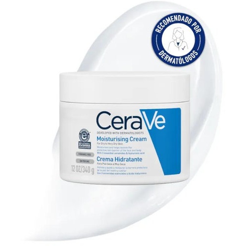 cerave crema hidratante piel seca a muy seca 340ml