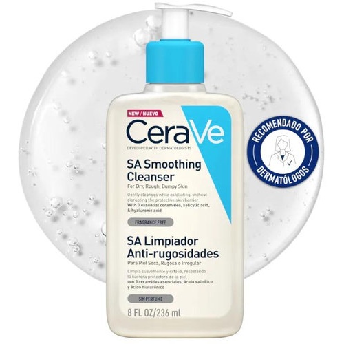Cerave sa limpiador anti-rugosidades  1 envase 236 ml