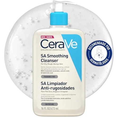 Cerave sa limpiador anti-rugosidades (1 envase 473 ml)