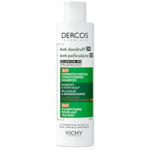 Dercos champu anticaspa 2 en 1 (1 envase 200 ml)
