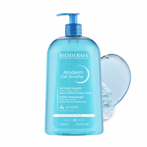 Atoderm gel de douche bioderma 1 bote 1 l - bioderma