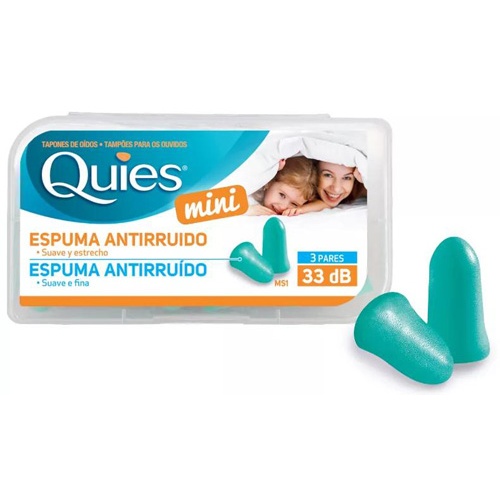 Tapones oidos espuma - quies ms1 (mini 3 pares)