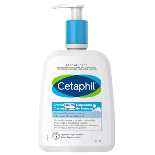 Cetaphil crema espuma limpiadora (1 envase 473 ml)
