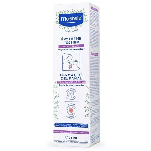 Mustela spray cambio de pañal (1 envase 75 ml)