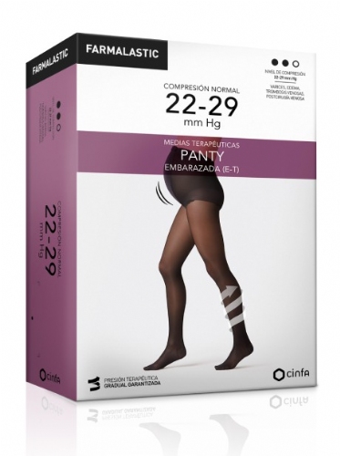 Panty embarazada (e-t) compresion normal - farmalastic (1 unidad talla extragrande color beige)