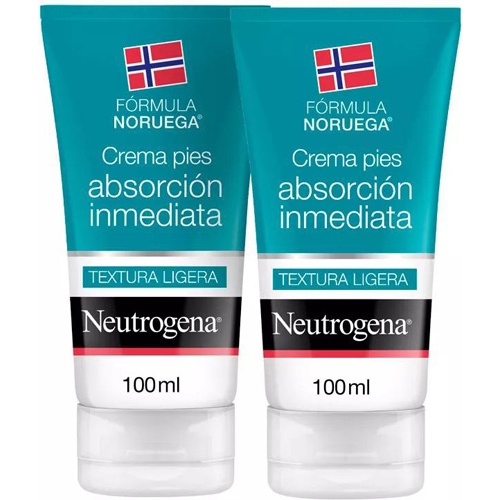 Neutrogena formula noruega - pies crema absorcion inmediata (2 tubos 100 ml duplo)