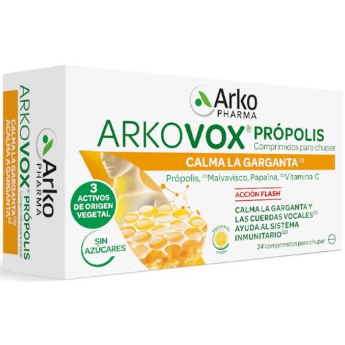 ARKOVOX PROPOLIS + VITAMINA C (20 COMP MIEL Y LIMON)