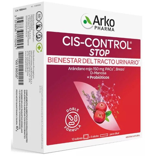 Cis control stop (10 sobres 4 g + 5 sticks 1,5 g)