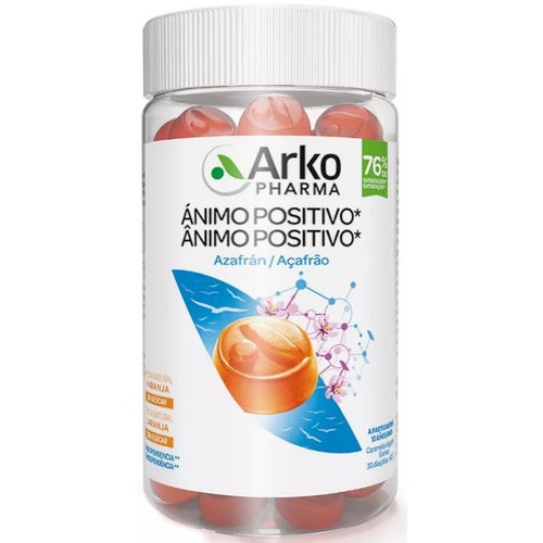 Arkopharma animo positivo gummies  60 caramelos de goma sabor naranja