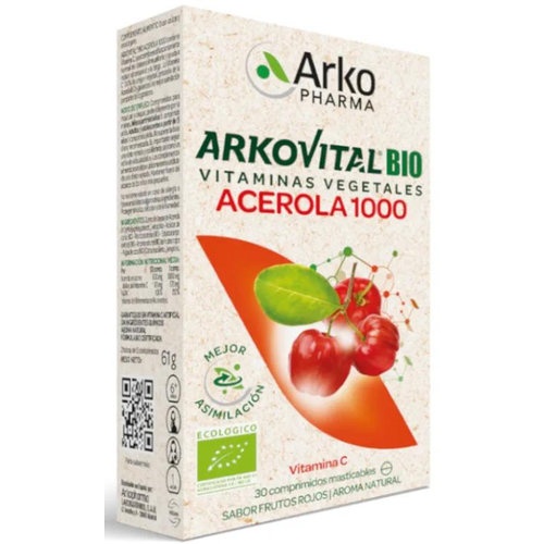 Arkovital Acerola 1000 fuente de Vitamina C (30 comprimidos)