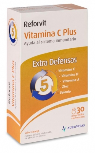 ReforVit vitamina C plus (30 comprimidos efervescentes)