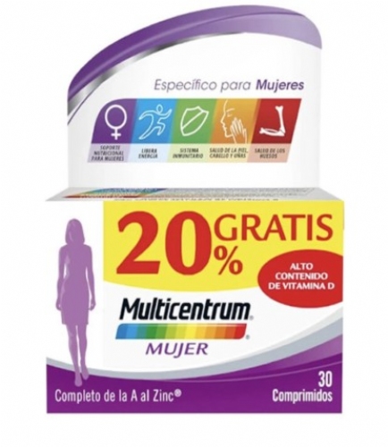 Multicentrum Mujer (30 comprimidos 20% promocioón)