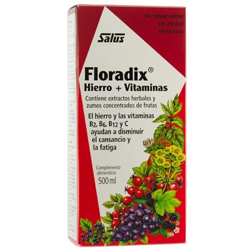 Floradix Elixir - Hierro y Vitaminas (500 ml)