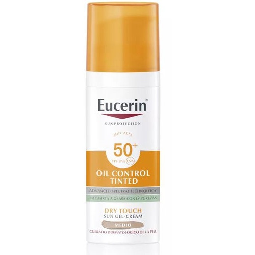 Eucerin sun protection spf 50+ oil control tinted (1 tubo 50 ml color medio)
