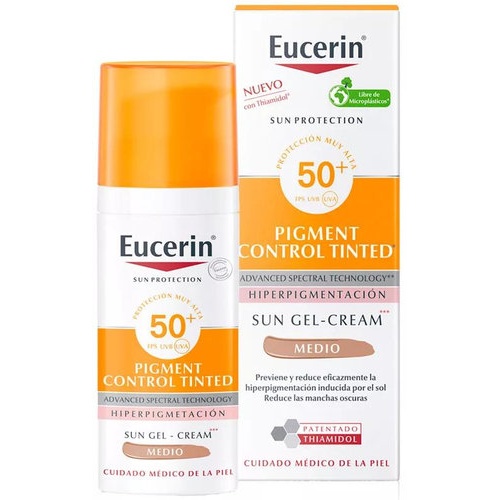 Eucerin pigment control 50+ fps  1 envase 50 ml tono medio