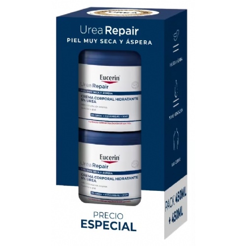 Eucerin Duplo Urea Repair Crema Corporal Hidratante 5% urea 450ml x 2 ud