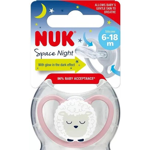Chupete silicona - nuk space nigth (6 - 18 meses 1 unidad)