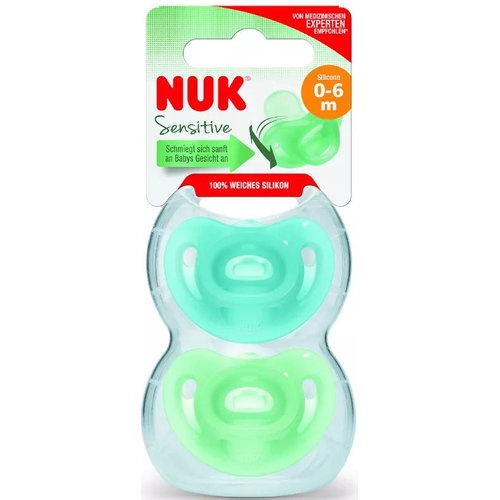 Chupete silicona nuk sensitive 0 - 6 meses 2 unidades - nuk sensitive